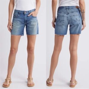 NWT AG Becke Relaxed Slim Jean Shorts in 14 Years Vortex Size 24